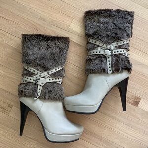 Bakers Attitude Boots with Faux Fur Sz 10